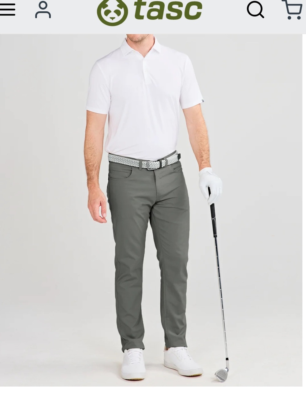 tasc Motion Performance Straight Granite Chinos 34 x 32